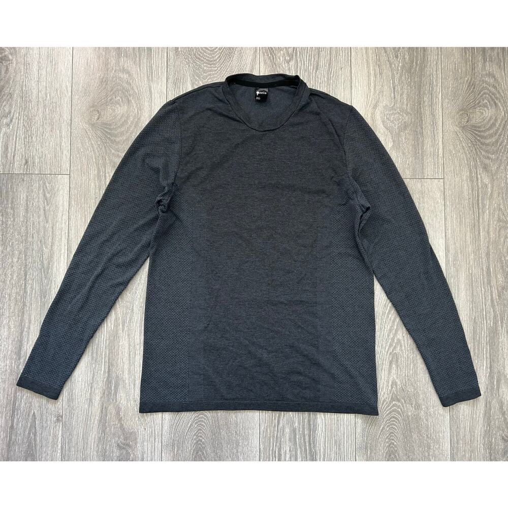 Zella Athletic Long Sleeve T Shirt Men's Small Dark Gray